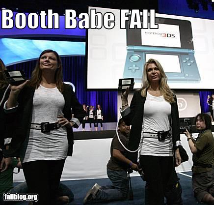Booth Babe Fail