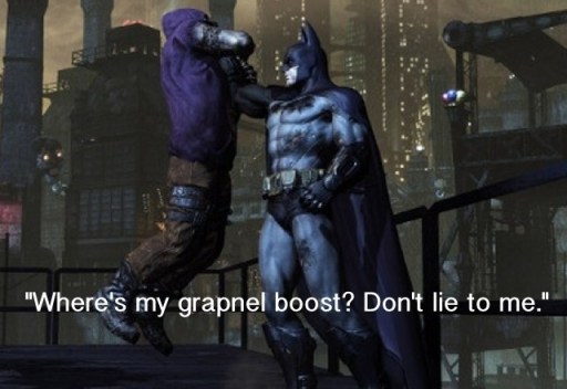 Batman Interrogates for Grapnel Boost